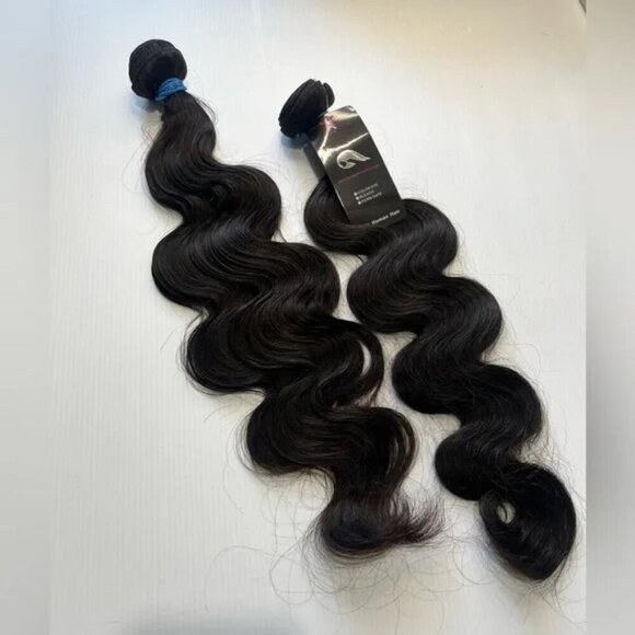 Other - 100% HUMAN HAIR - 22 In  Real luxury  Virgin Bundles  Unprocessed  in  #1 Black